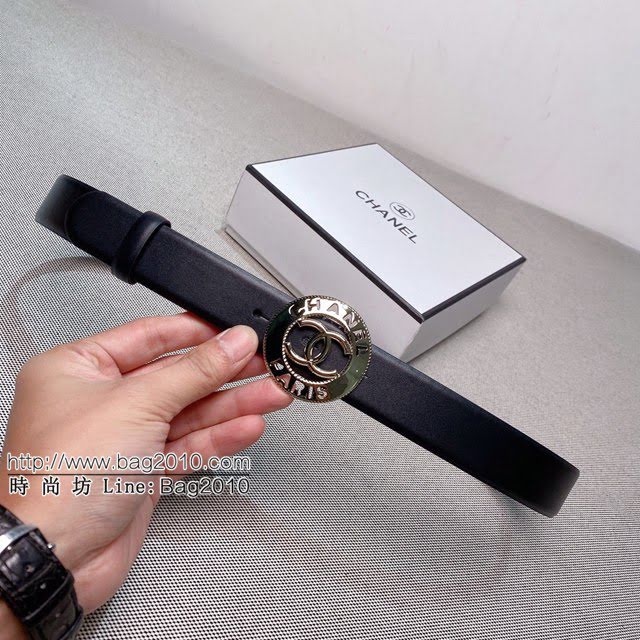 Chanel女士皮帶 香奈兒雙C時尚腰帶  jjp1900
